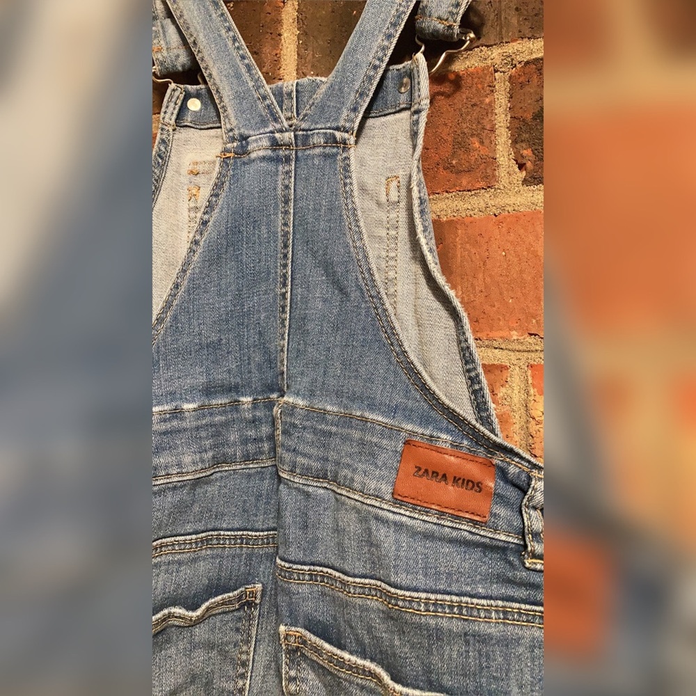 Zara Girl Denim Jumpsuit - Picture 4 of 8